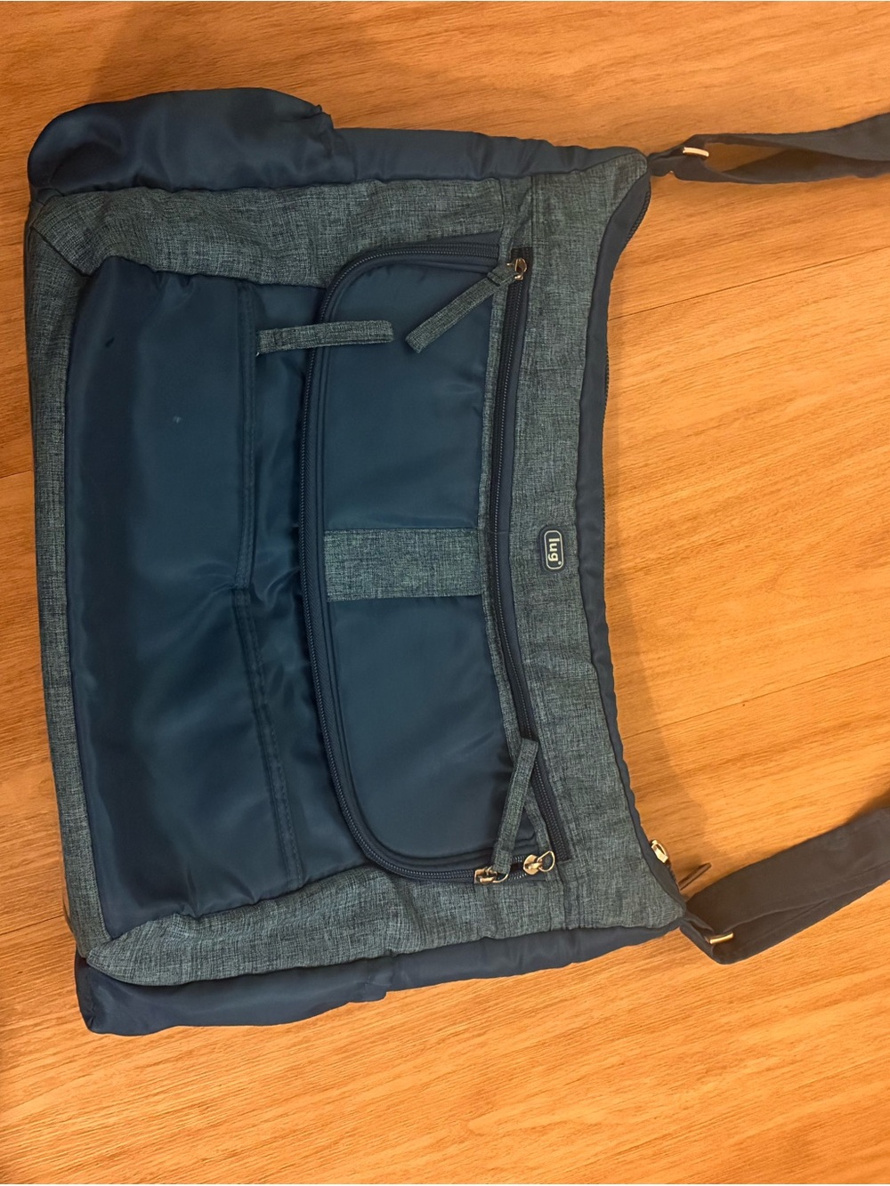 Lug Lightweight Navy Blue Crossbody Shoulder Bag